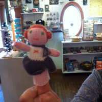 These little finger puppets at Over the Moon are adorable. There are also similar small and large stuffed friends and critters.